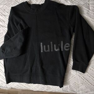 lululemon athletica Black Crew Neck Sweater
